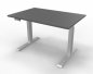 Preview: Schreibtisch HDK 120 cm elektrisch höhenverstellbar silber grafit